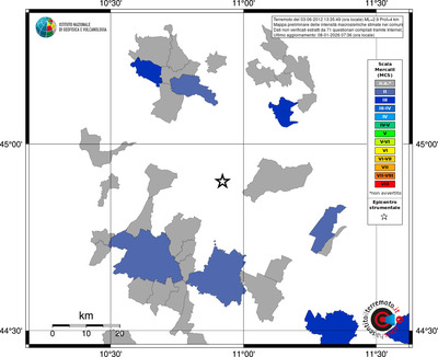 Mappa MCS - territori comuni