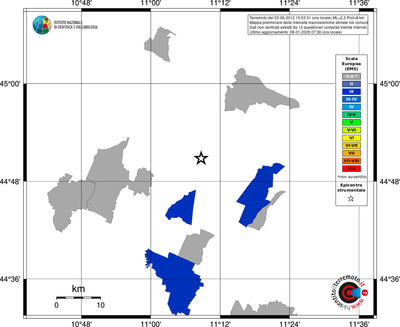 Mappa EMS - territori comuni