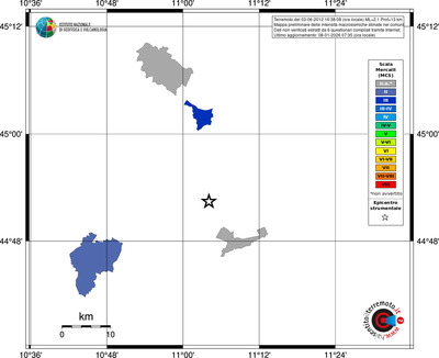 Mappa MCS - territori comuni