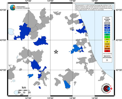 Mappa EMS - territori comuni