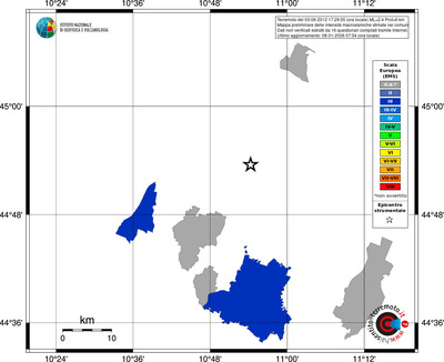 Mappa EMS - territori comuni