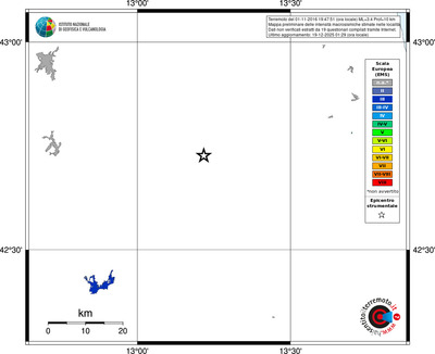 Mappa EMS - territori località