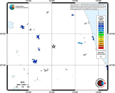 Mappa EMS - territori località