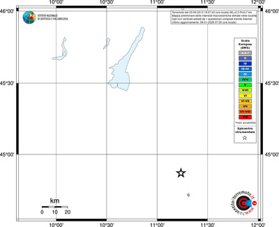 Mappa EMS - territori località