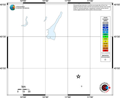 Mappa EMS - territori località