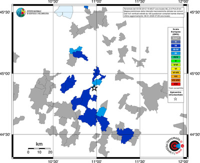 Mappa EMS - territori comuni