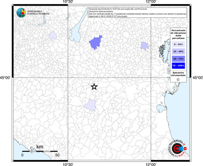 Mappa territorio comunale con almeno 3 questionari