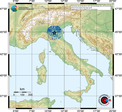 Area di invio delle email agli iscritti