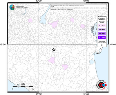 Mappa territorio comunale con almeno 3 questionari