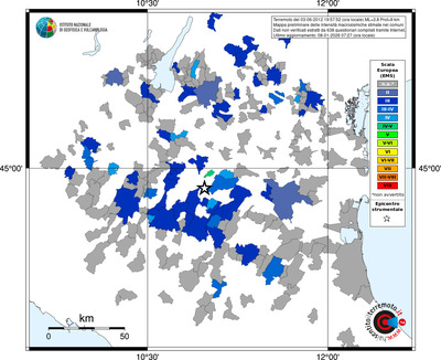 Mappa EMS - territori comuni