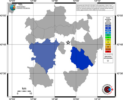 Mappa EMS - territori comuni