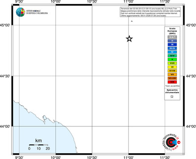 Mappa EMS - territori località