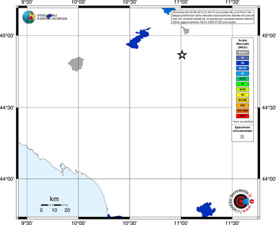 Mappa MCS - territori comuni
