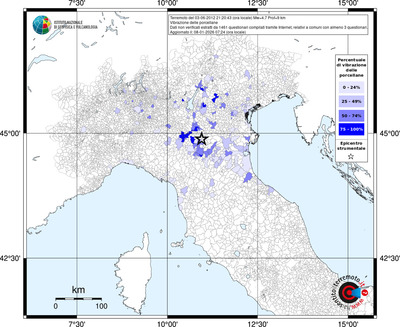 Mappa territorio comunale con almeno 3 questionari