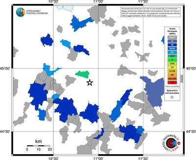 Mappa EMS - territori comuni