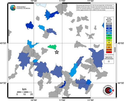 Mappa MCS - territori comuni