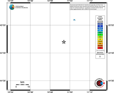Mappa EMS - territori località