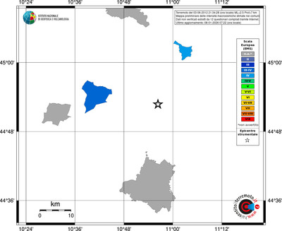 Mappa EMS - territori comuni