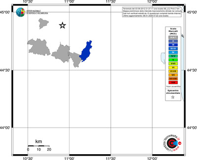 Mappa MCS - territori comuni