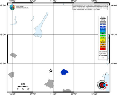 Mappa EMS - territori comuni