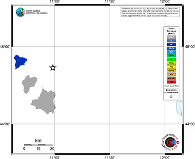 Mappa EMS - territori comuni