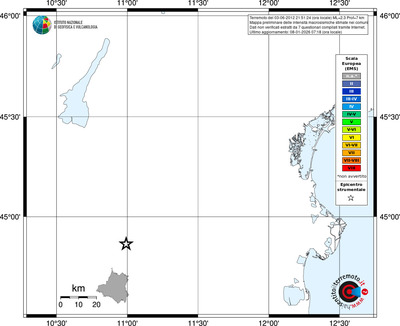 Mappa EMS - territori comuni
