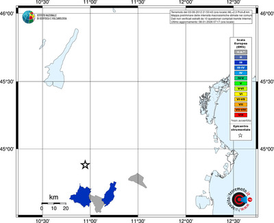 Mappa EMS - territori comuni