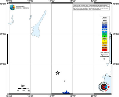 Mappa EMS - territori località