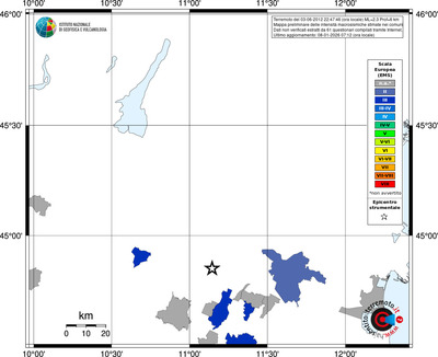 Mappa EMS - territori comuni