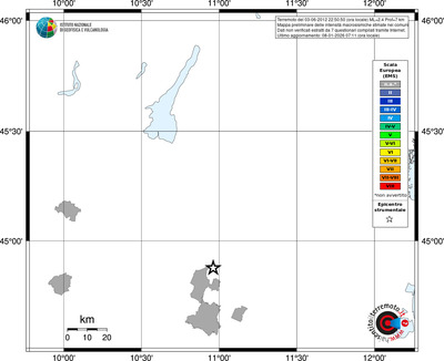 Mappa EMS - territori comuni