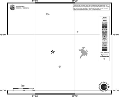 Mappa EMS - territori località