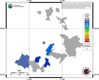 Mappa MCS - territori comuni