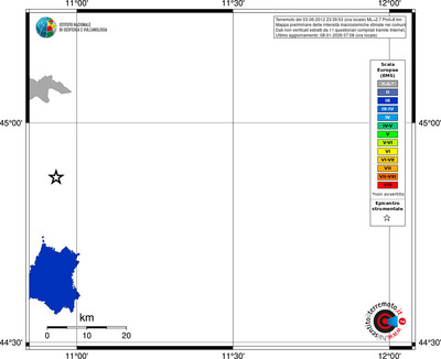 Mappa EMS - territori comuni
