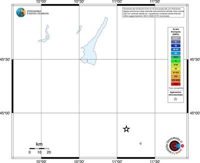 Mappa EMS - territori località