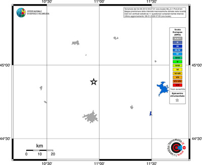 Mappa EMS - territori località