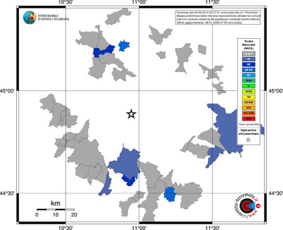 Mappa MCS - territori comuni