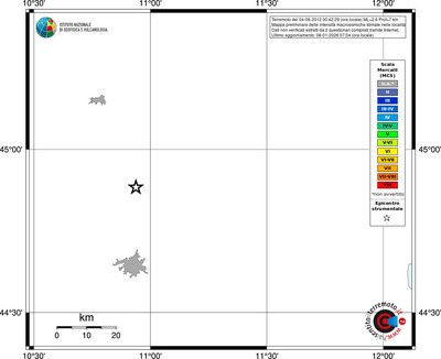 Mappa MCS - territori località
