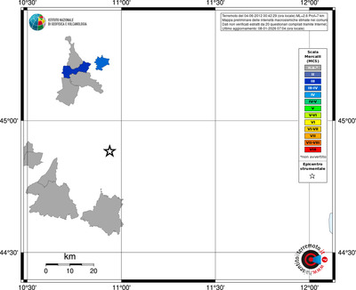 Mappa MCS - territori comuni