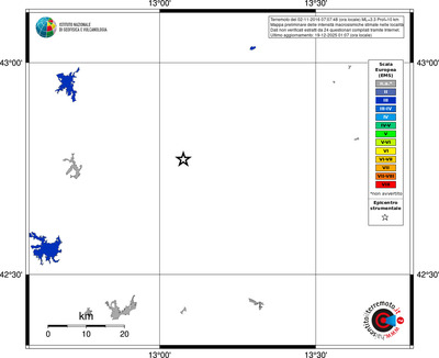 Mappa EMS - territori località