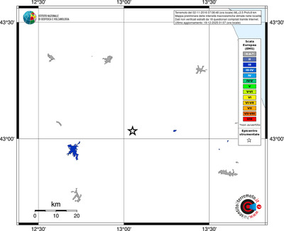 Mappa EMS - territori località
