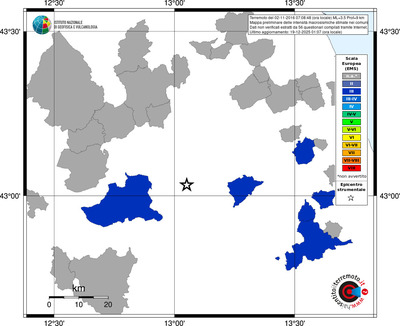 Mappa EMS - territori comuni