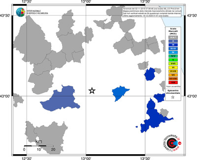 Mappa MCS - territori comuni