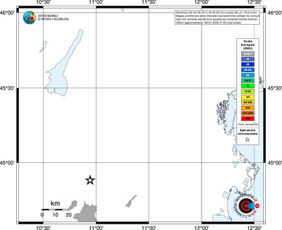 Mappa EMS - territori comuni
