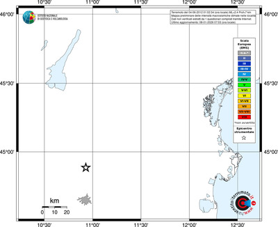 Mappa EMS - territori località
