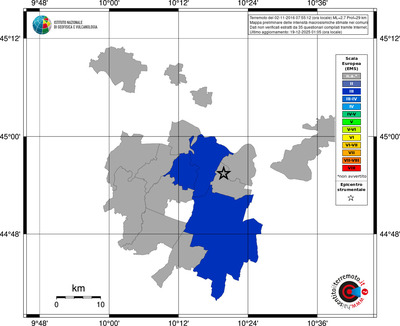 Mappa EMS - territori comuni
