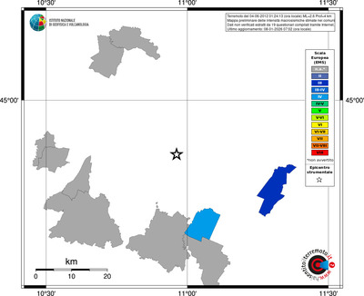 Mappa EMS - territori comuni