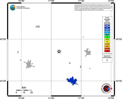 Mappa EMS - territori località