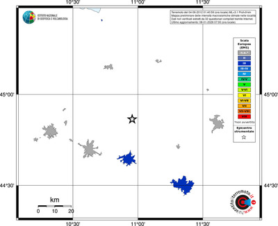 Mappa EMS - territori località