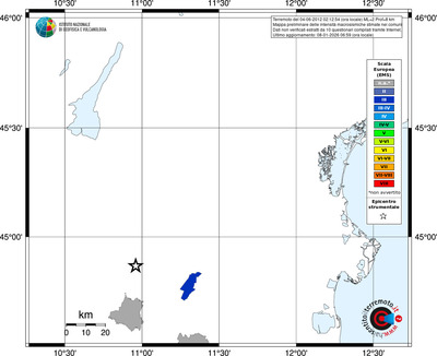 Mappa EMS - territori comuni