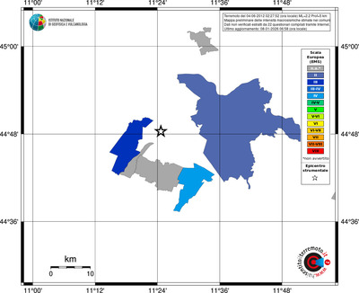 Mappa EMS - territori comuni